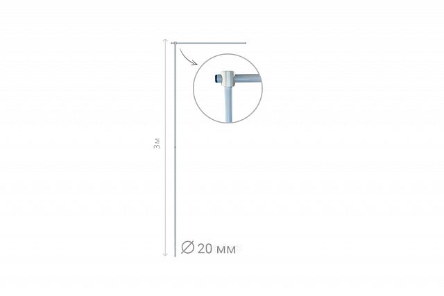 Флагшток Бриз Слим без основания