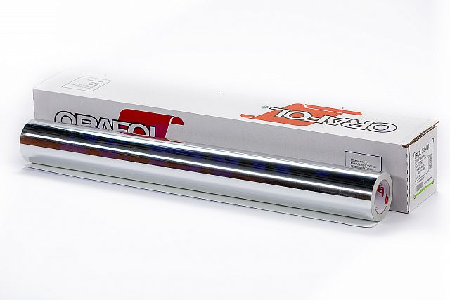 Пленка самоклеящаяся Oracal 351 G 001 1*50 м серебряная, глянцевая ...
