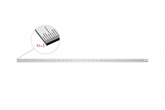 Усиленная нержавеющая линейка Зубр