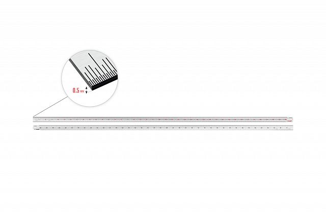 Усиленная нержавеющая линейка Зубр