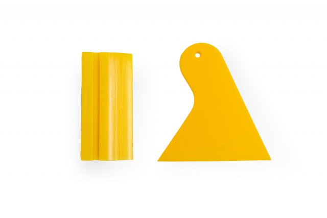 Набор инструментов Nimbase (ракель резиновый со скошенным лезвием, ракель пластиковый треугольный), 2 предмета