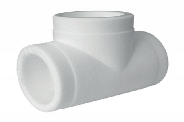 Тройник PVDF равнопроходный d 20 мм, s 1,9 мм