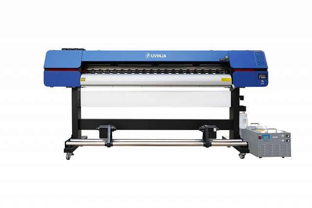 Рулонный UV принтер UVinja M7-3 UV, ширина печати 1,8 м, 2 печатных головы Epson I3200-U1
