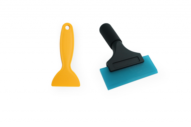 Набор инструментов Nimbase (ракель резиновый с короткой ручкой, ракель пластиковый), 2 предмета