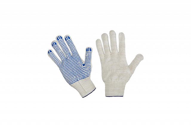 Перчатки трикотажные с ПВХ