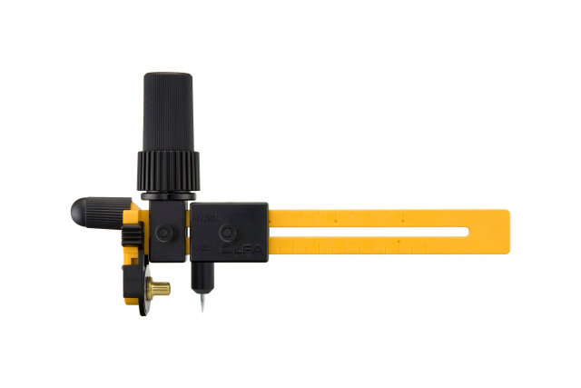 Нож OLFA CMP-3 циркульный с храповым механизмом, диаметр реза 40-220 мм (лезвие 18 мм, круговое)